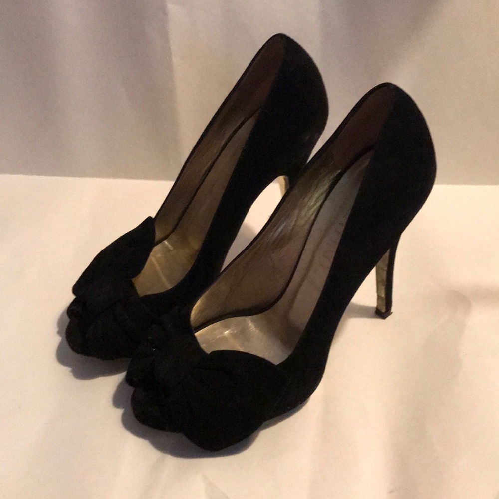 Valentino high heel bow suede size 37